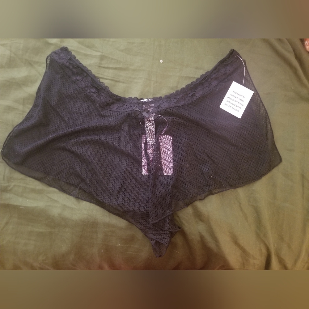 NWT Savage X Fenty Black Sleep Shorts